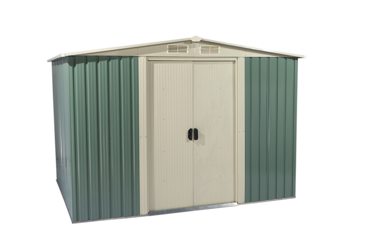 Tidyard Gerätehaus Aus Metall, Braun – 205 X 130 X 183 Cm, Mit Schiebetür & 4 Lüftungsschlitzen | Gartenhaus, Schuppen, Aufbewahrung